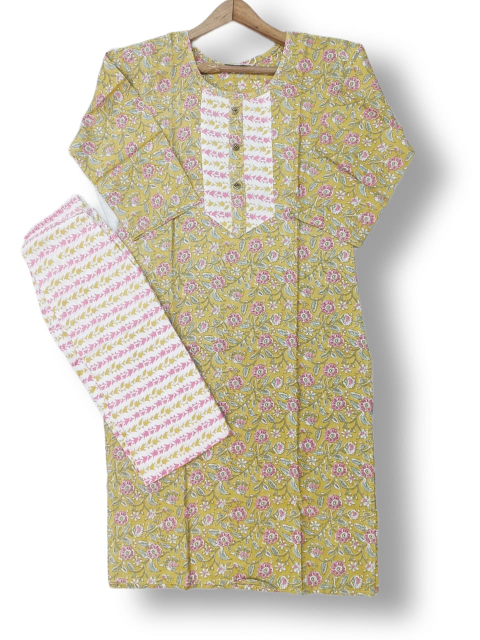 PRINTED RAYON KURTI PANT SET