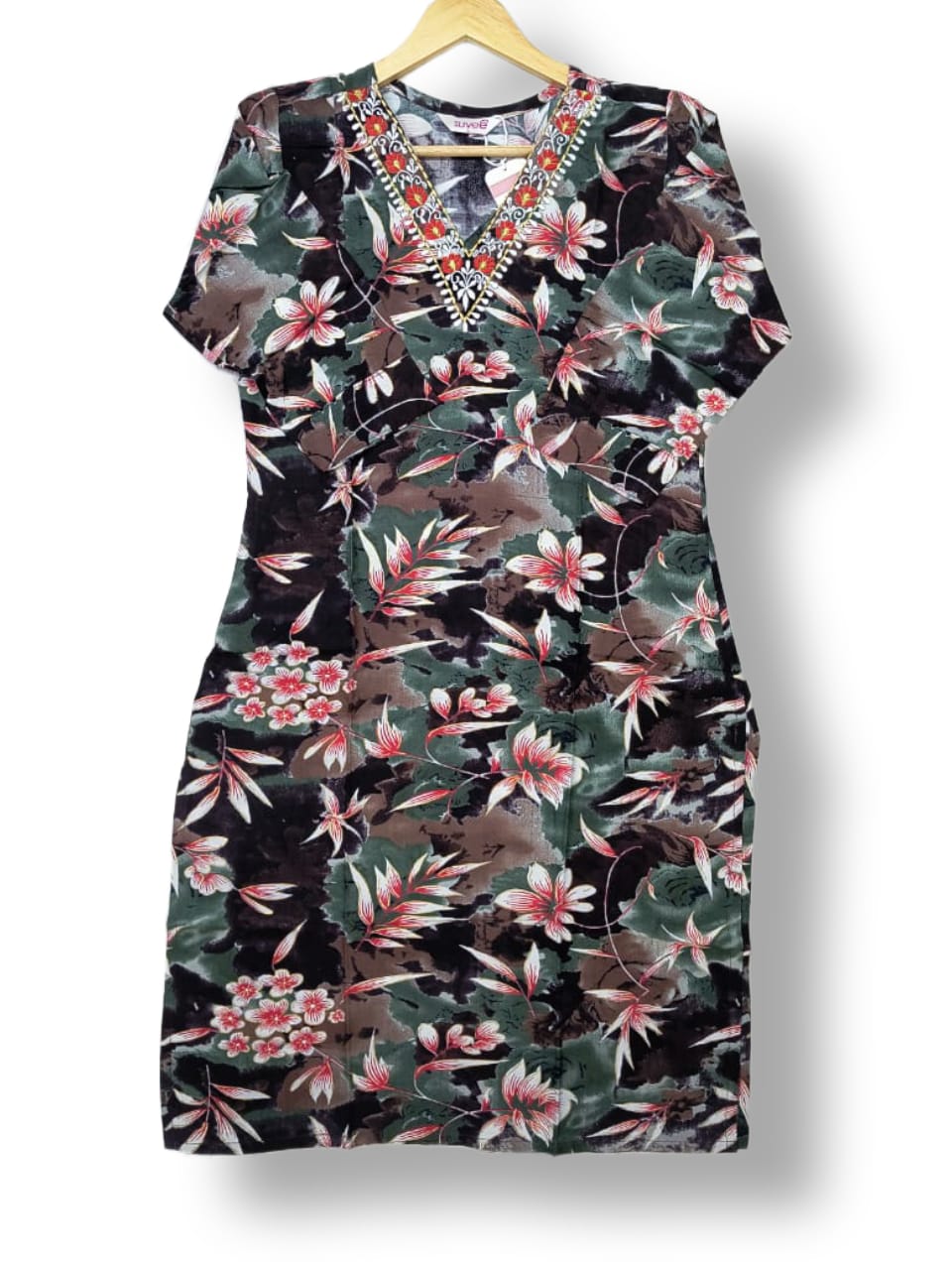 PRINTED RAYON & MODAL SILK KURTI