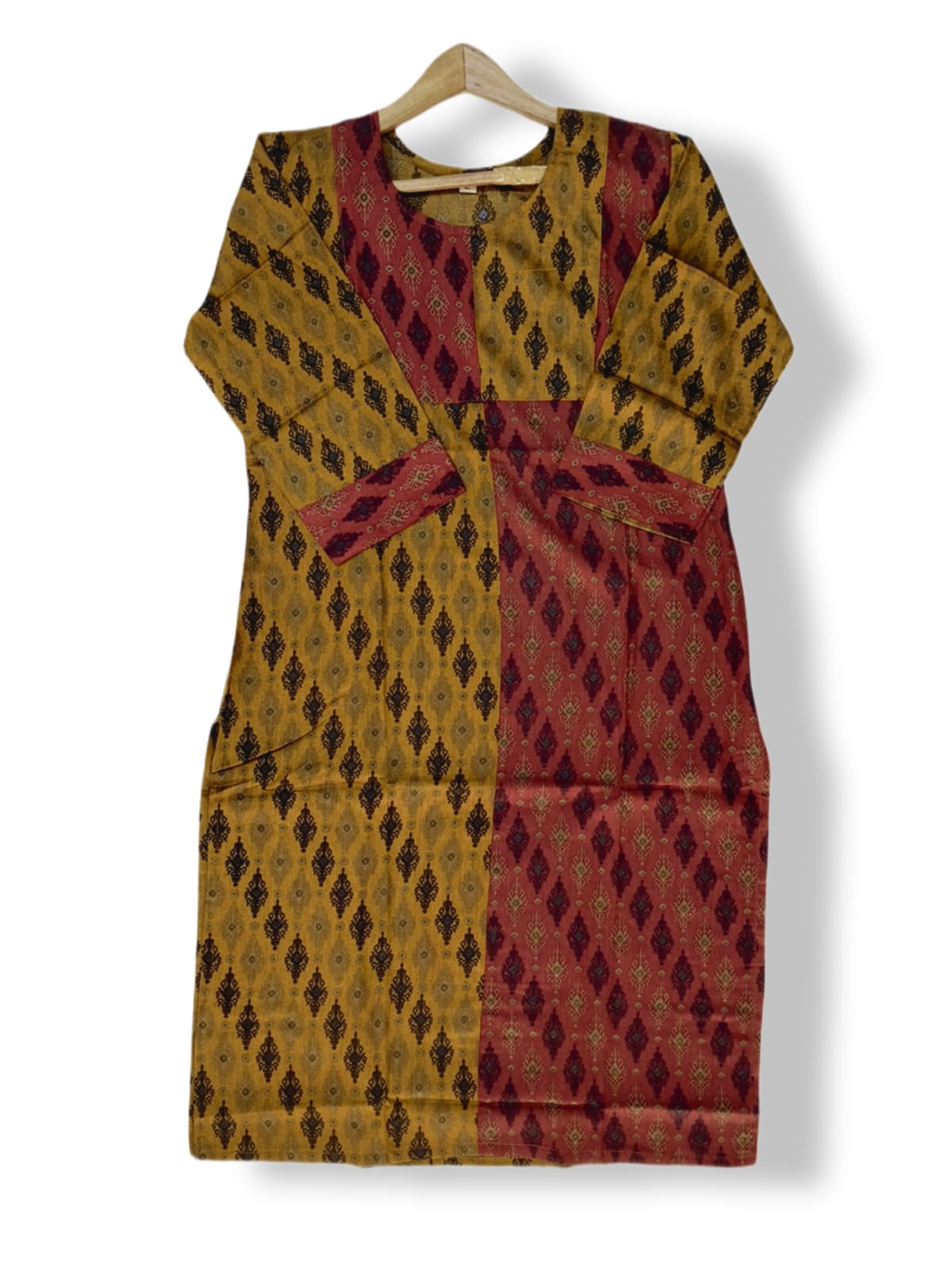 PRINTED RAYON MIX AND MATCH KURTI