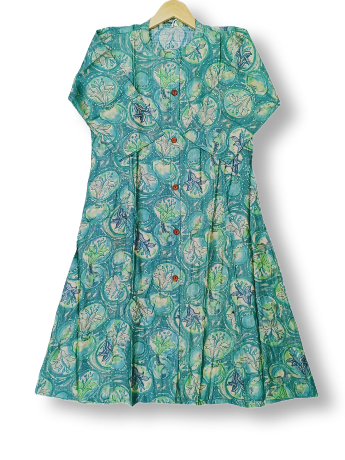 PRINTED COTTON A-LINE KURTI