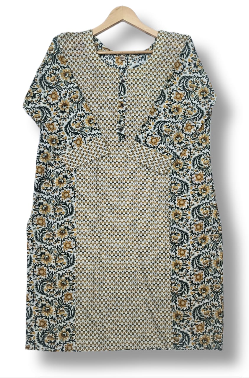 PRINTED COTTON MIX & MATCH KURTI