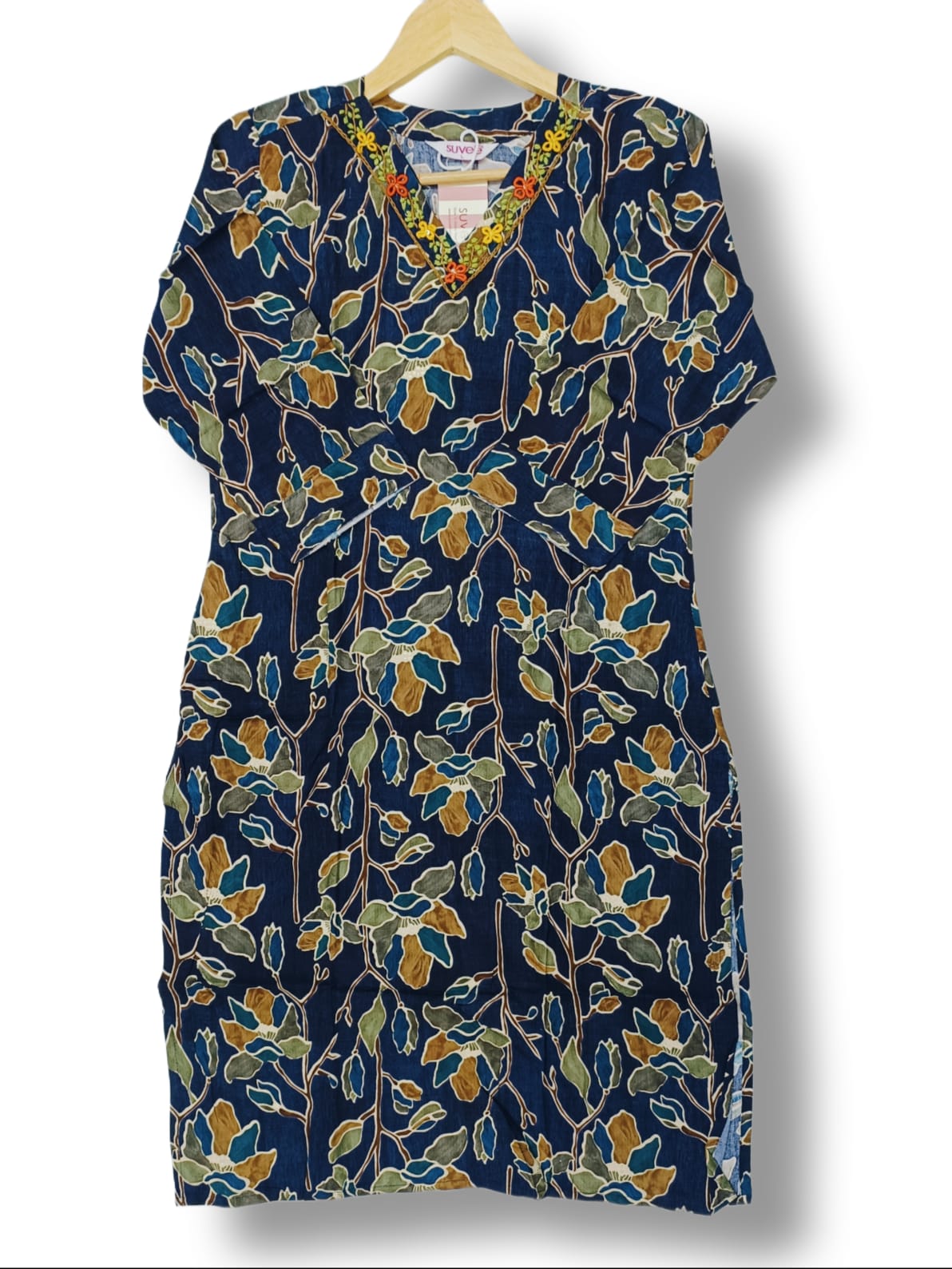 PRINTED RAYON & MODAL SILK KURTI