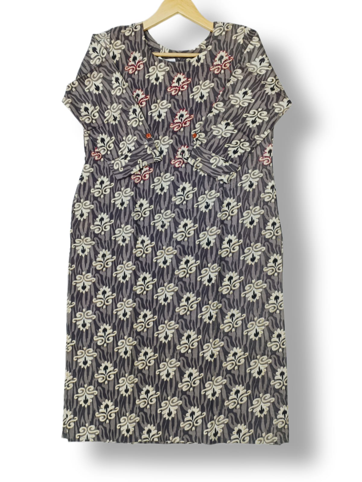 PRINTED RAYON HANDWORK KURTI