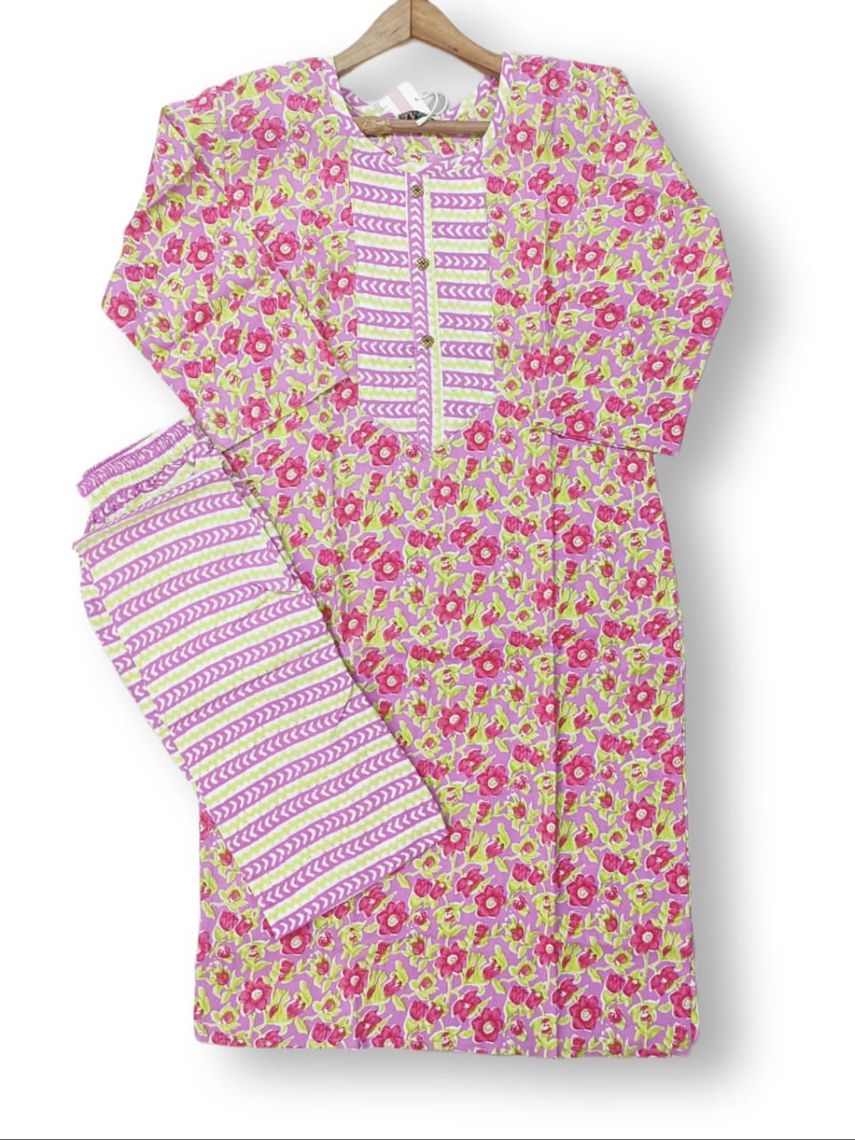 PRINTED RAYON KURTI PANT SET