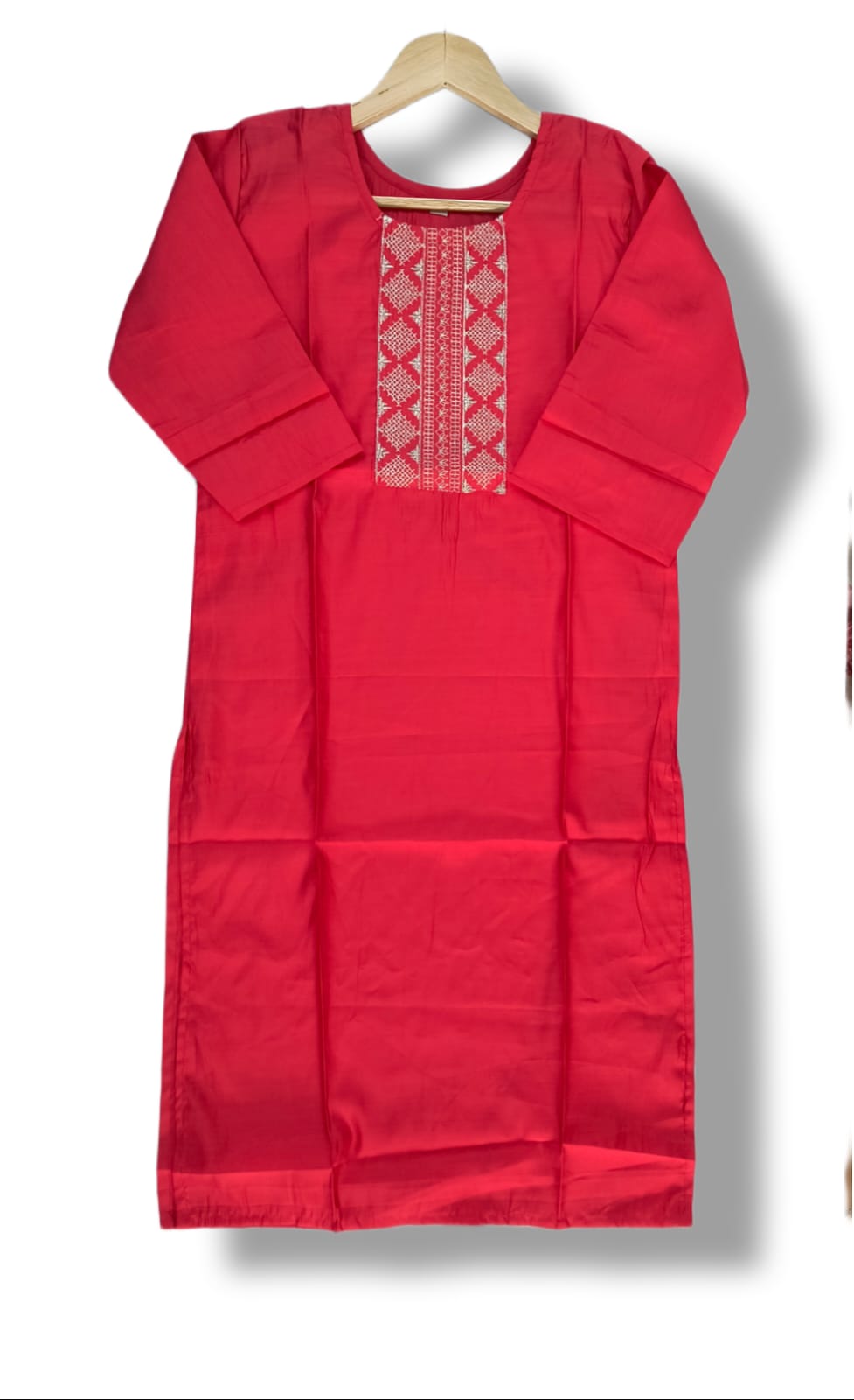 ROMAN SILK EMBROIDERY KURTI