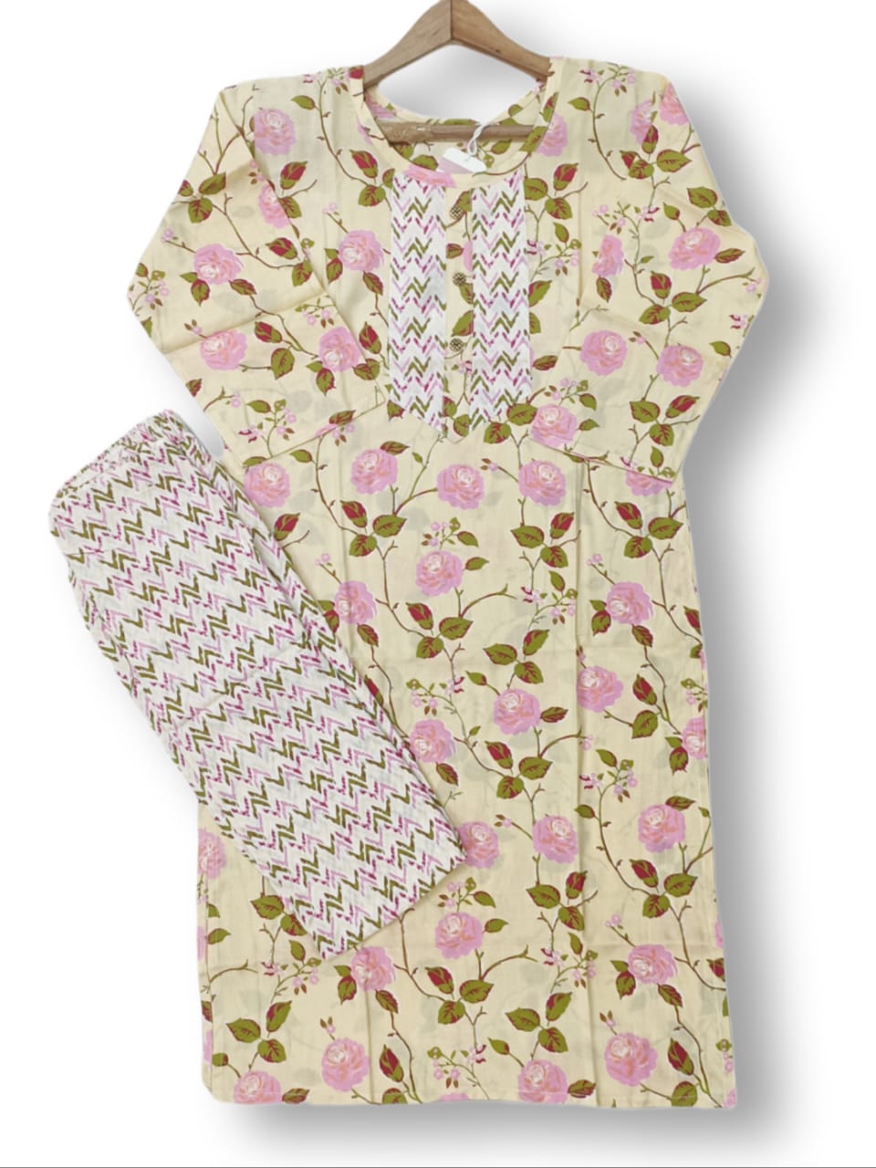 PRINTED RAYON KURTI PANT SET