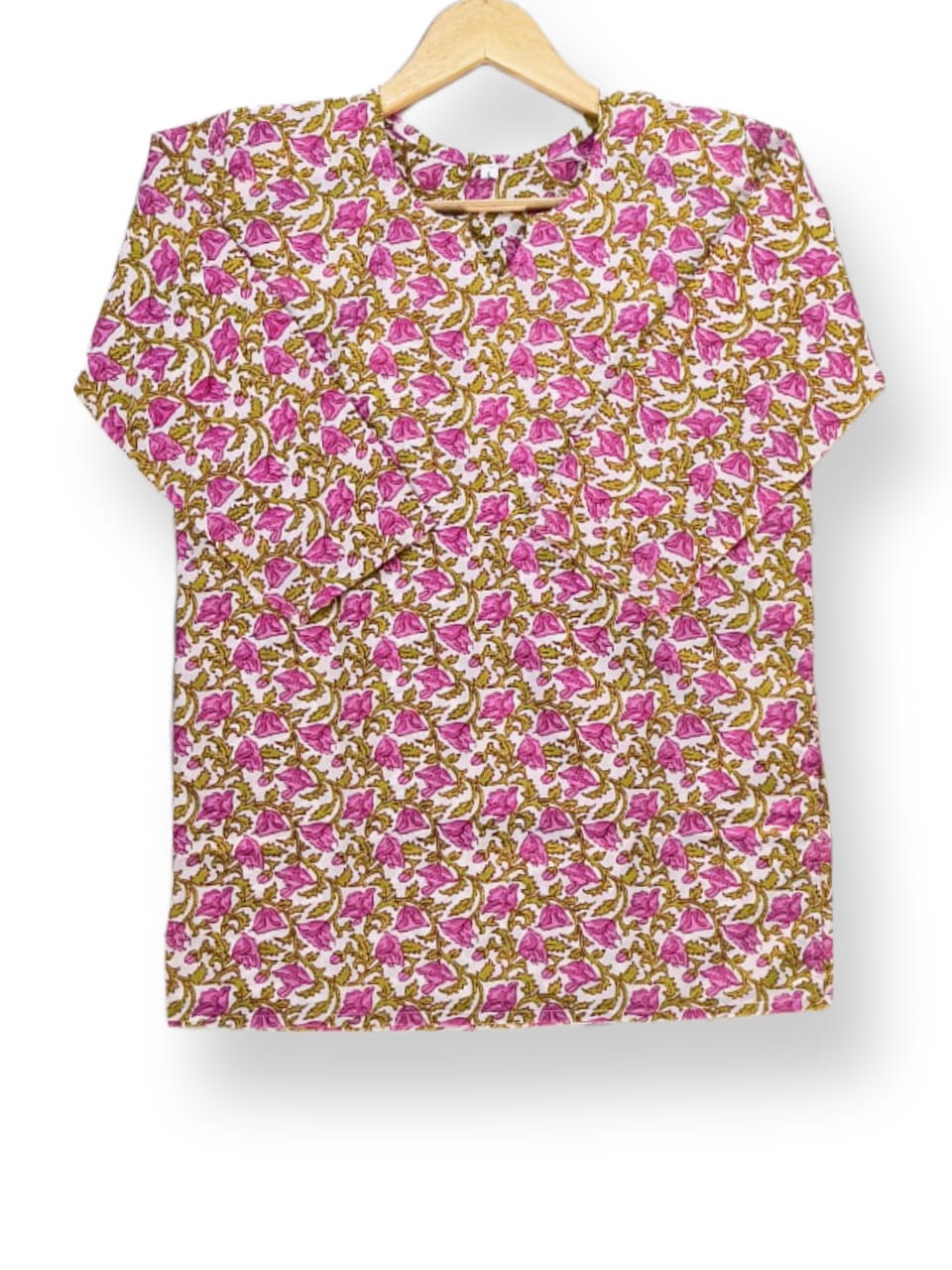 PRINTED COTTON SHORT KURTI