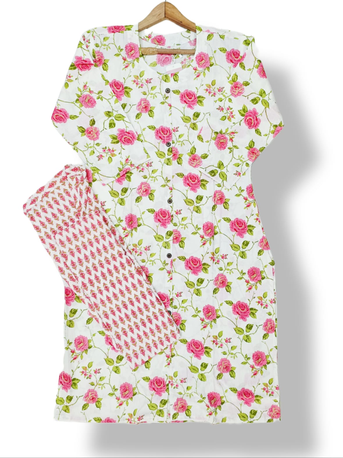 PREMIUM PRINTED COTTON KURTI PANT SET