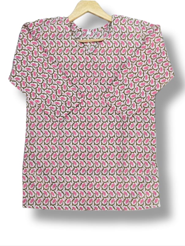 PRINTED COTTON SHORT KURTI