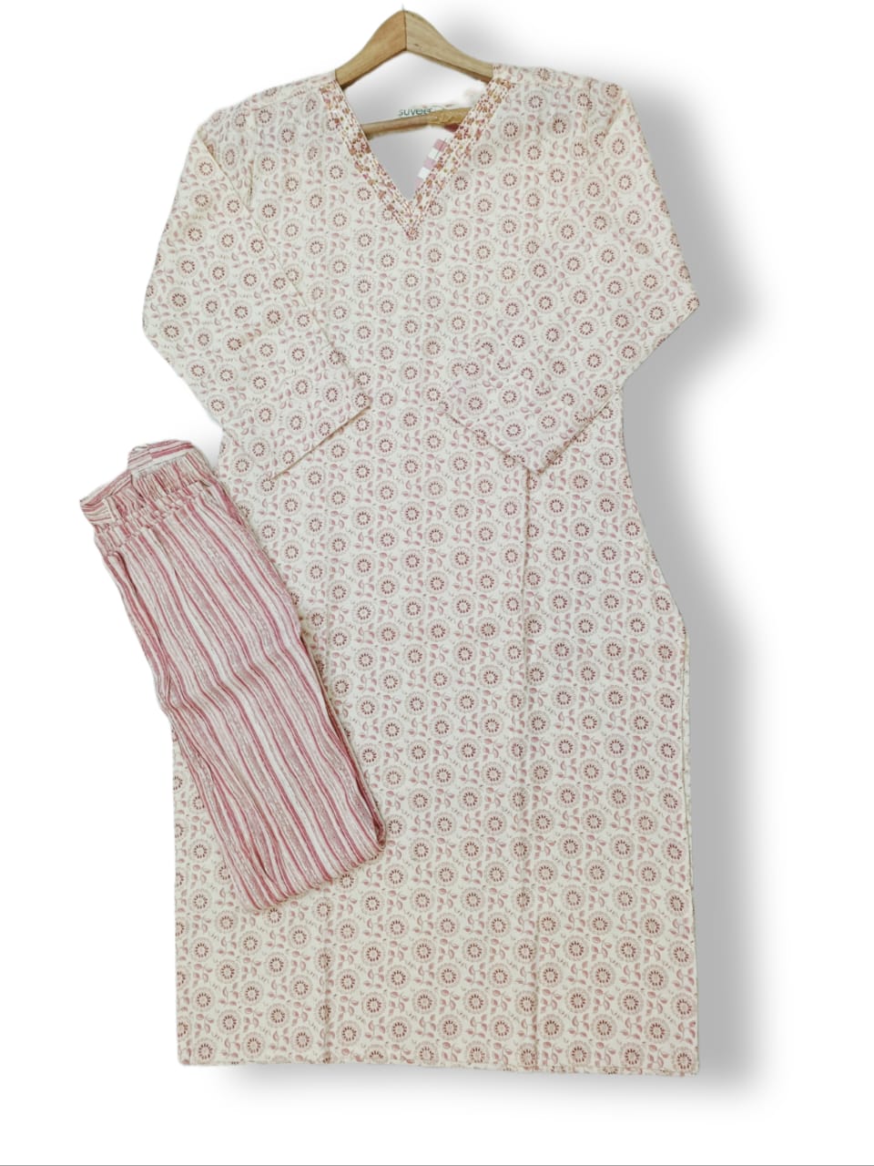 CAPSULE RAYON FANCY KURTI PANT SET