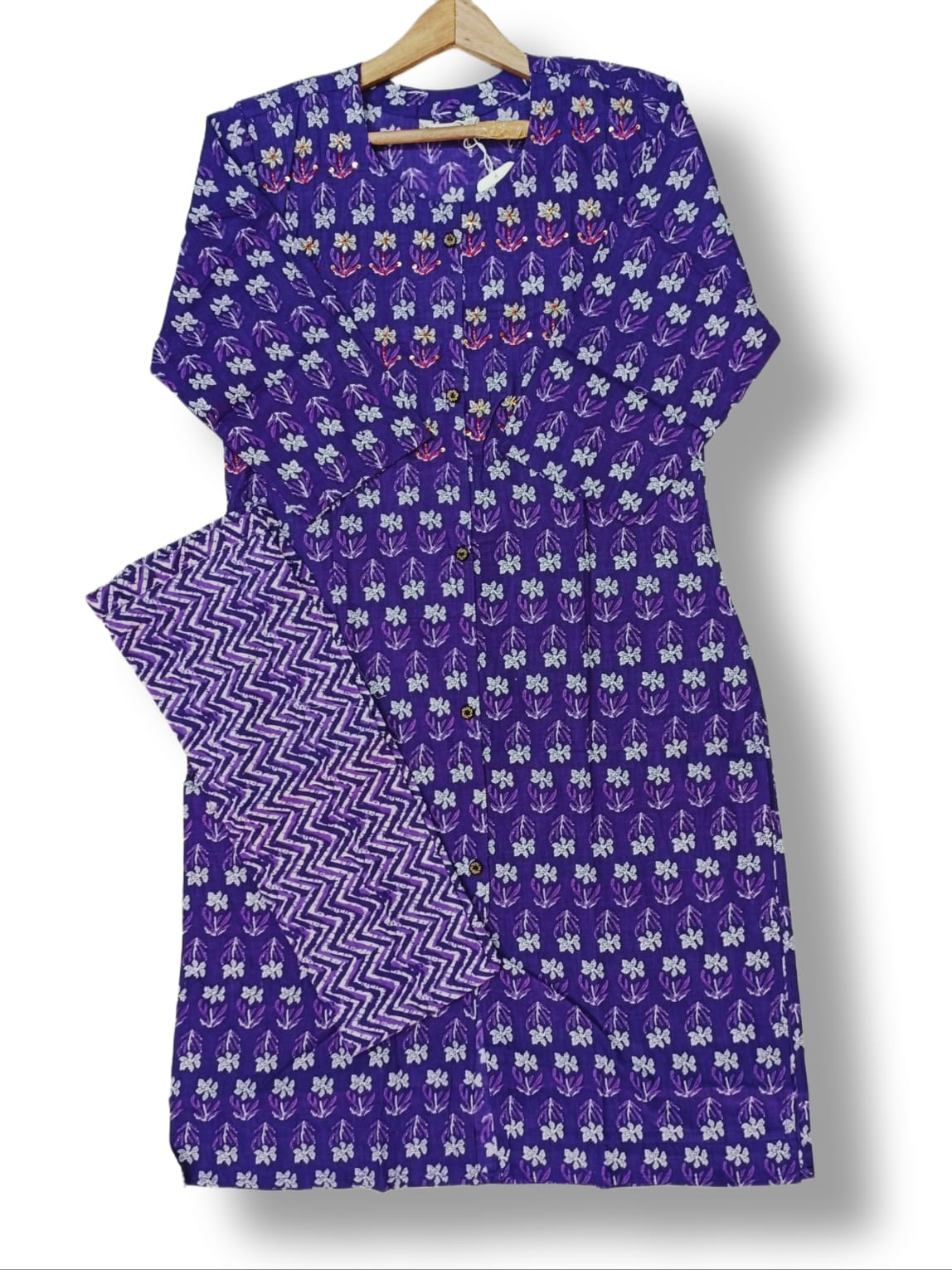 PREMIUM PRINTED COTTON KURTI PANT SET