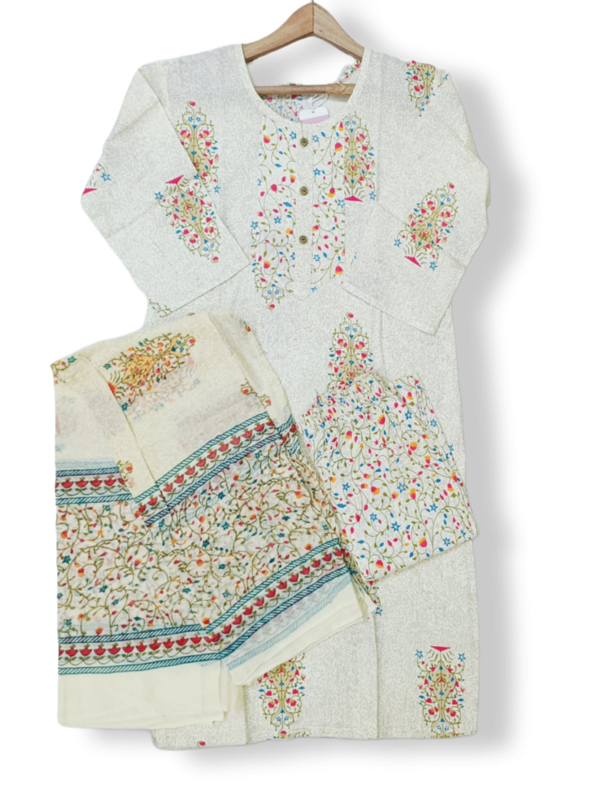 PREMIUM RAYON KURTI WITH PANT SET DUPATTA