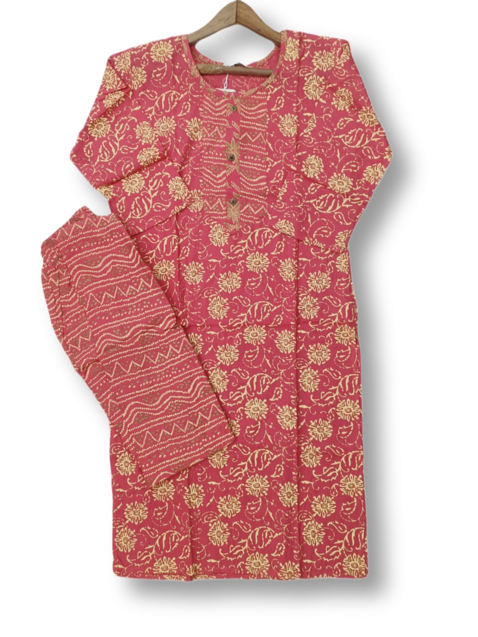 PRINTED RAYON KURTI PANT SET
