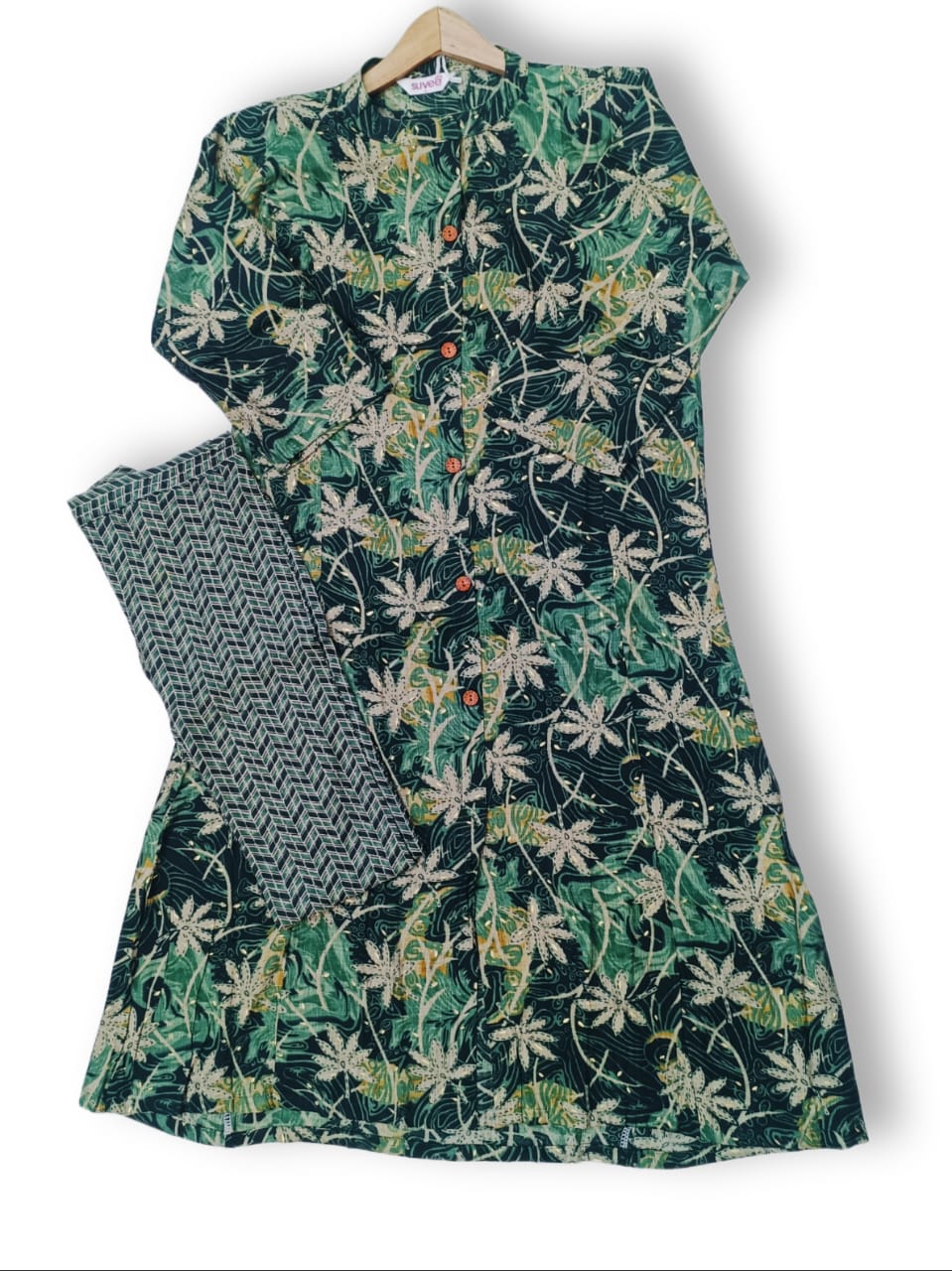 CAPSULE RAYON FANCY KURTI PANT SET