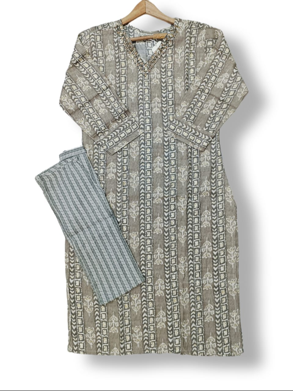 CAPSULE RAYON FANCY KURTI PANT SET