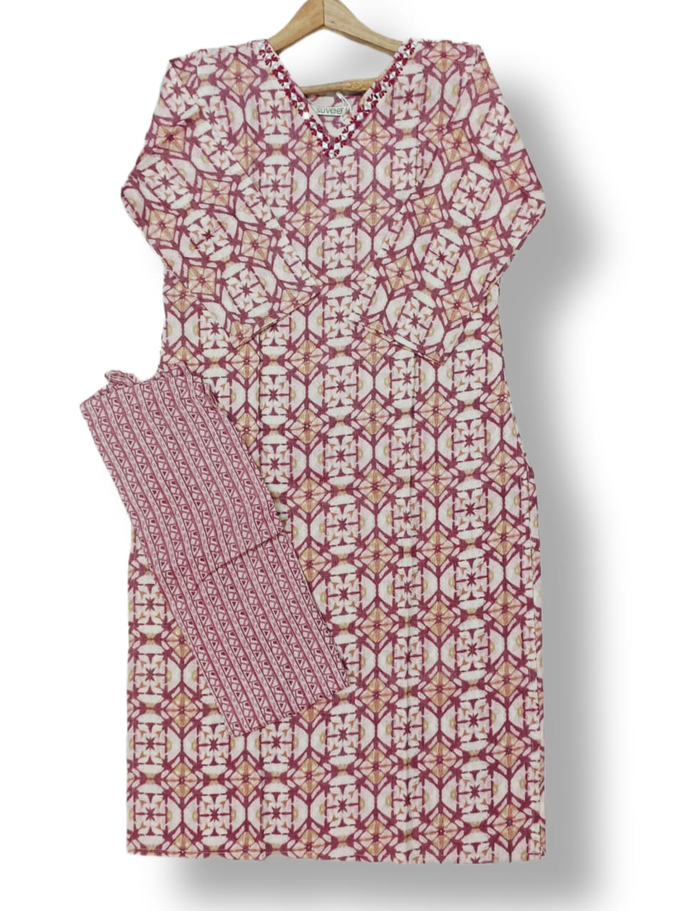 CAPSULE RAYON FANCY KURTI PANT SET