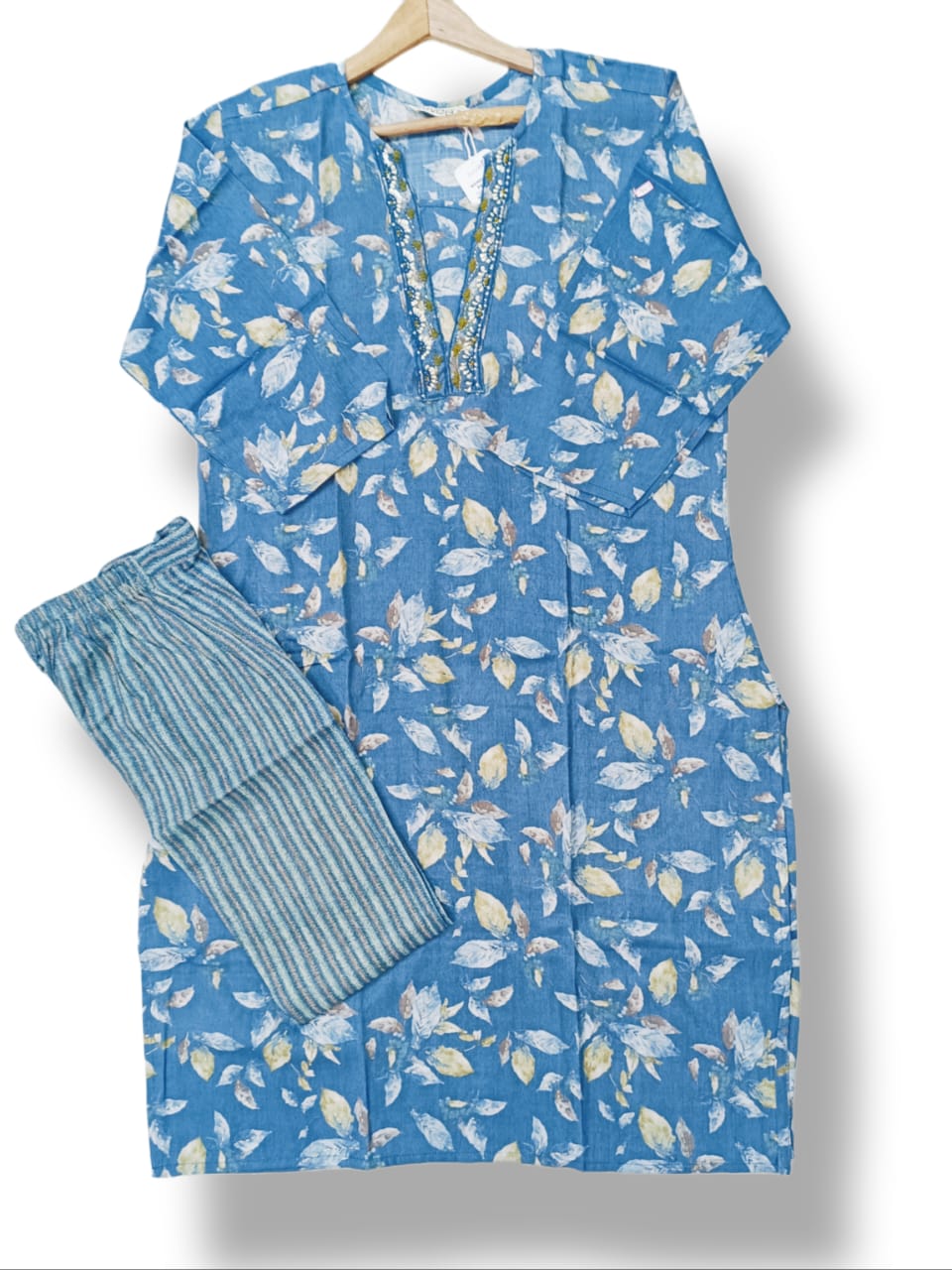 CAPSULE RAYON FANCY KURTI PANT SET