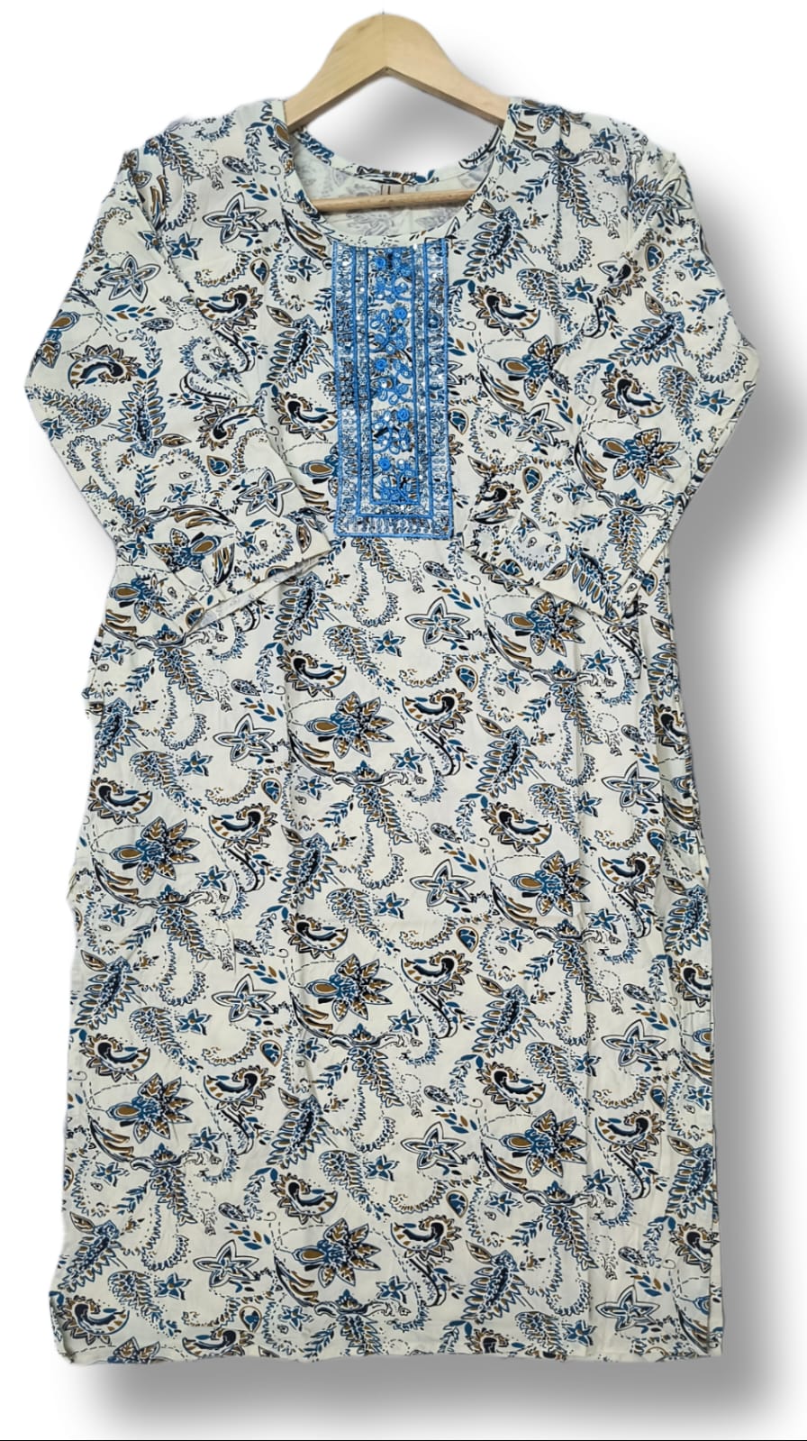 PRINTED RAYON EMBROIDERY KURTI