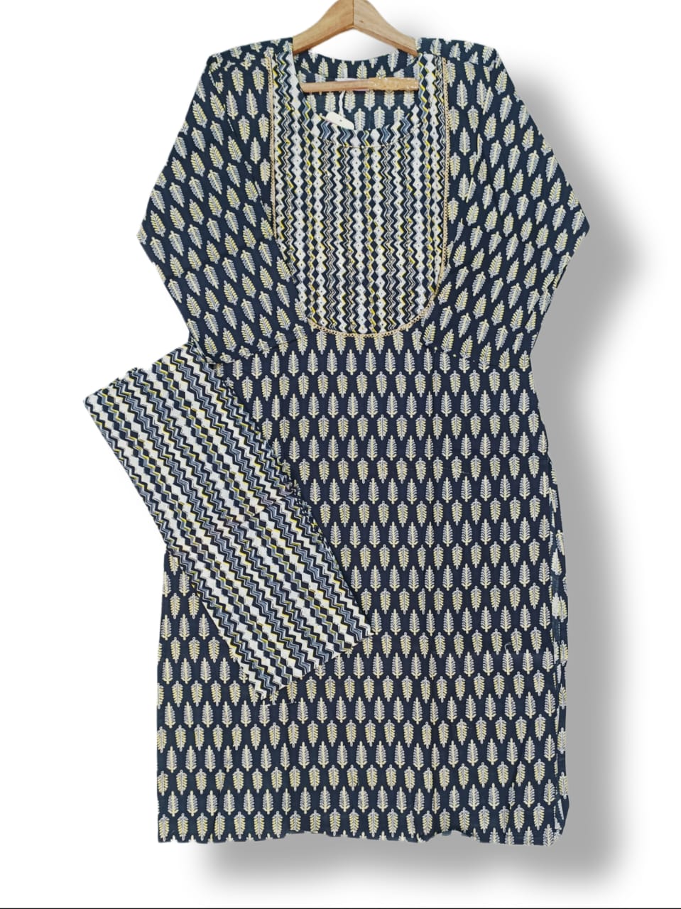 PRINTED COTTON KURTI PANT SET