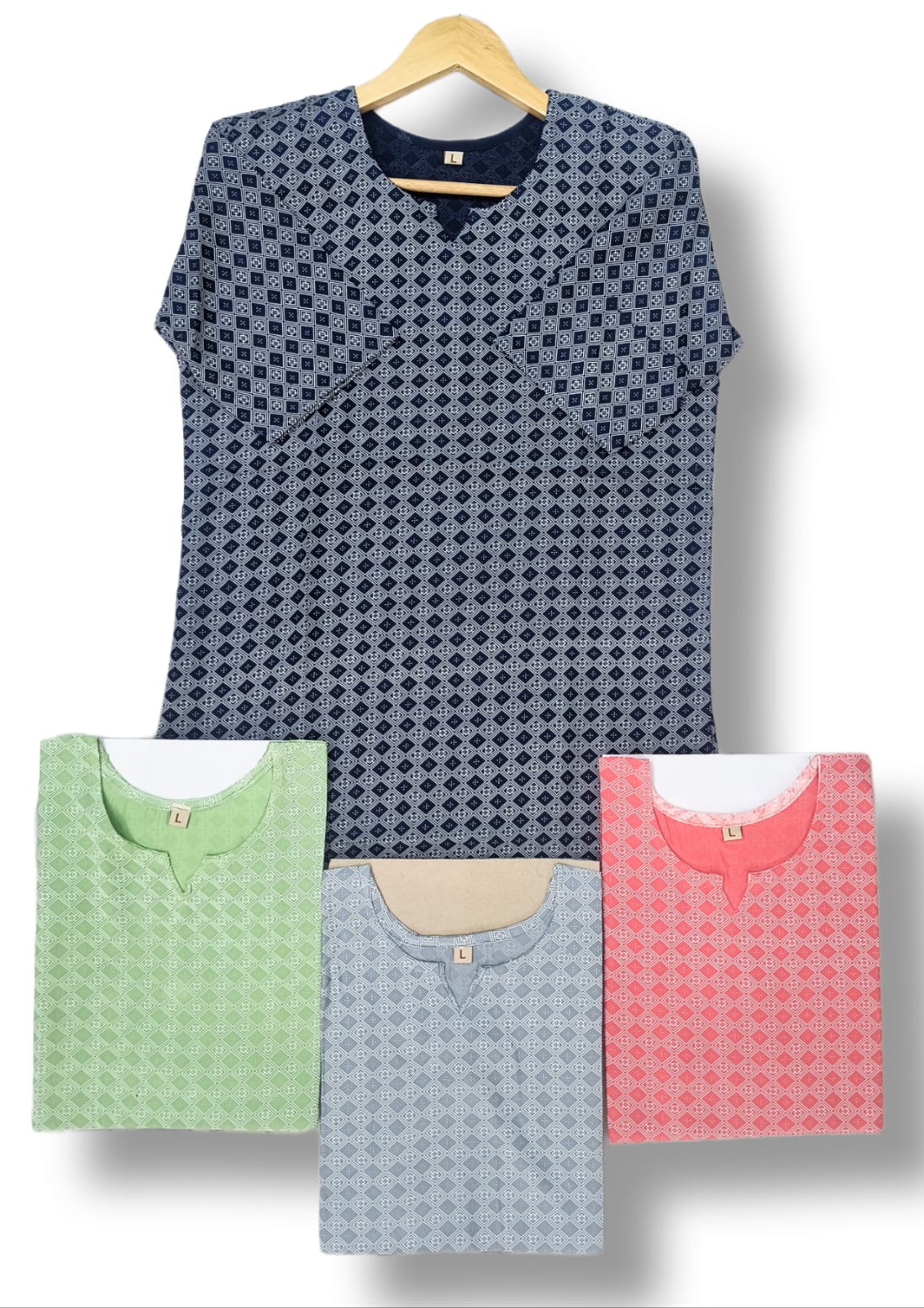 PRINTED RIYON SHORT KURTI