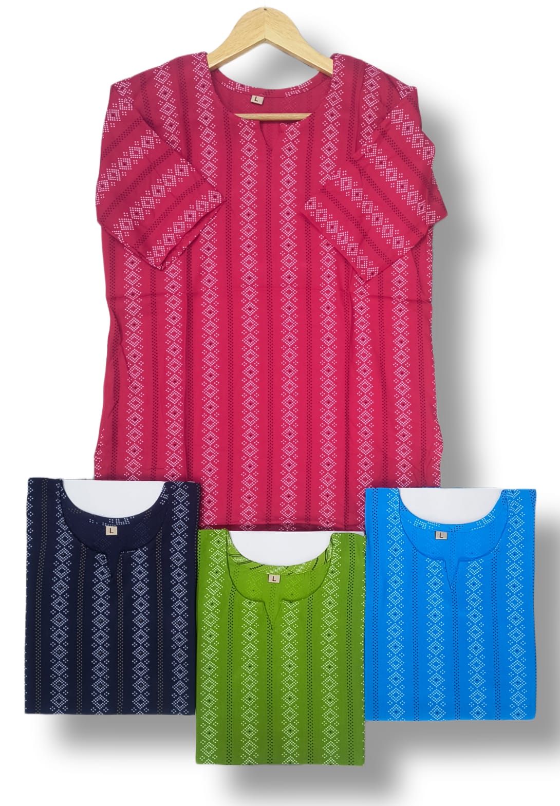 PRINTED RIYON SHORT KURTI