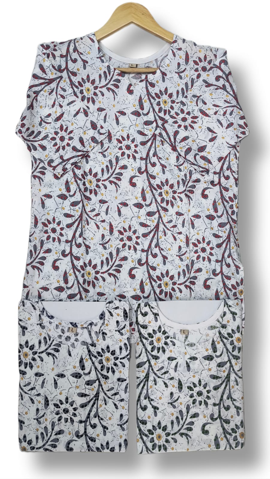 PRINTED RIYON SHORT KURTI