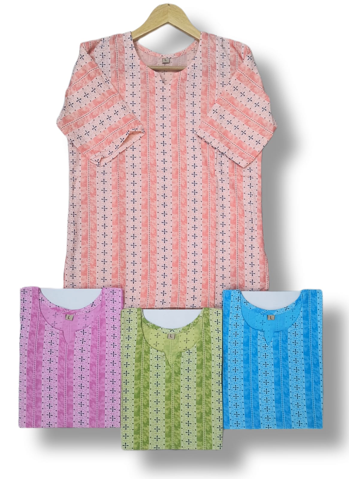 PRINTED RIYON SHORT KURTI