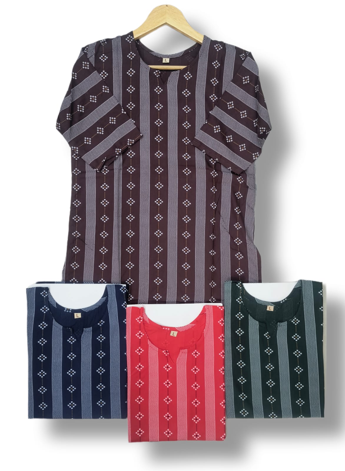 PRINTED RIYON SHORT KURTI