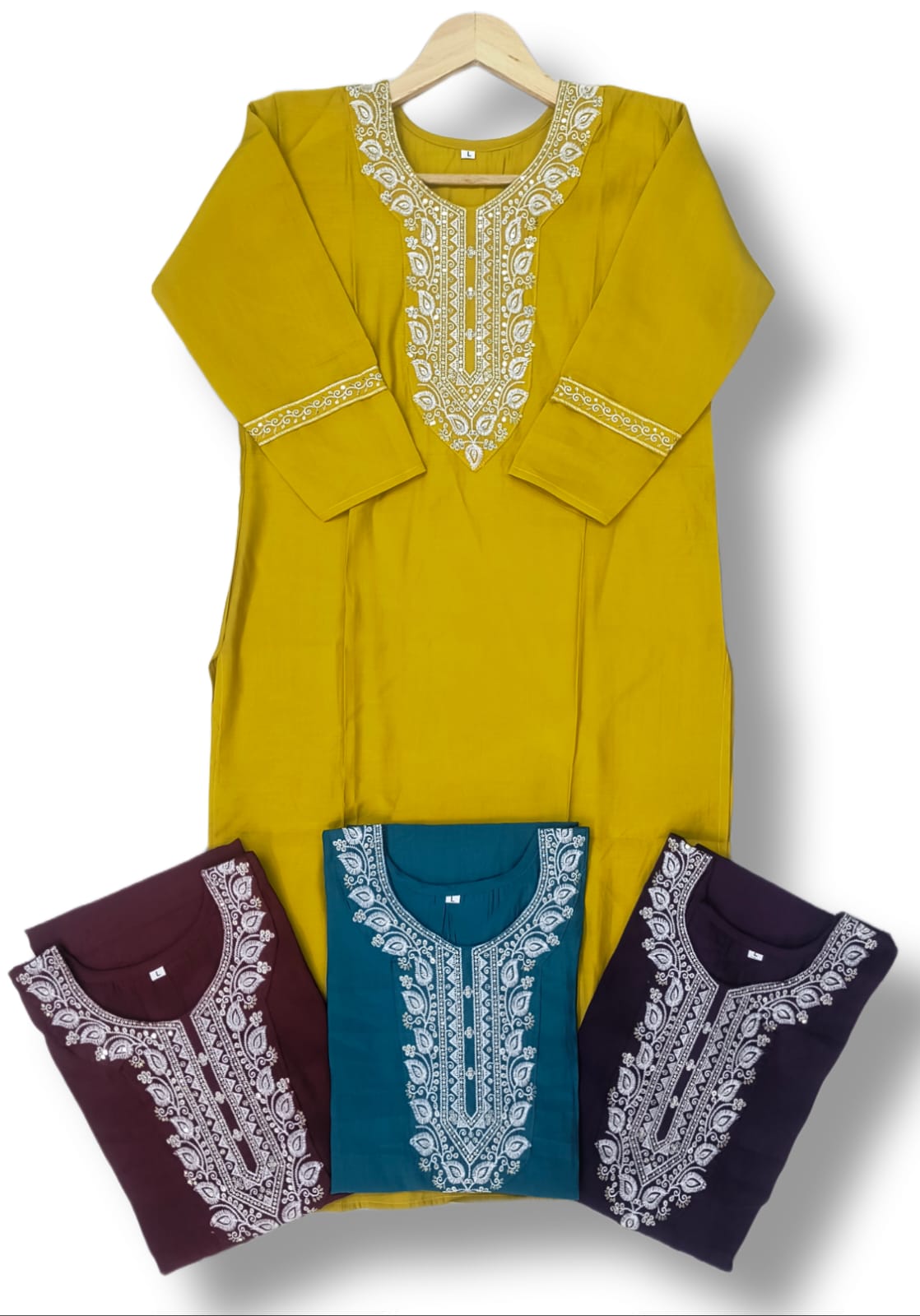 ROMAN SILK EMBROIDERY KURTI