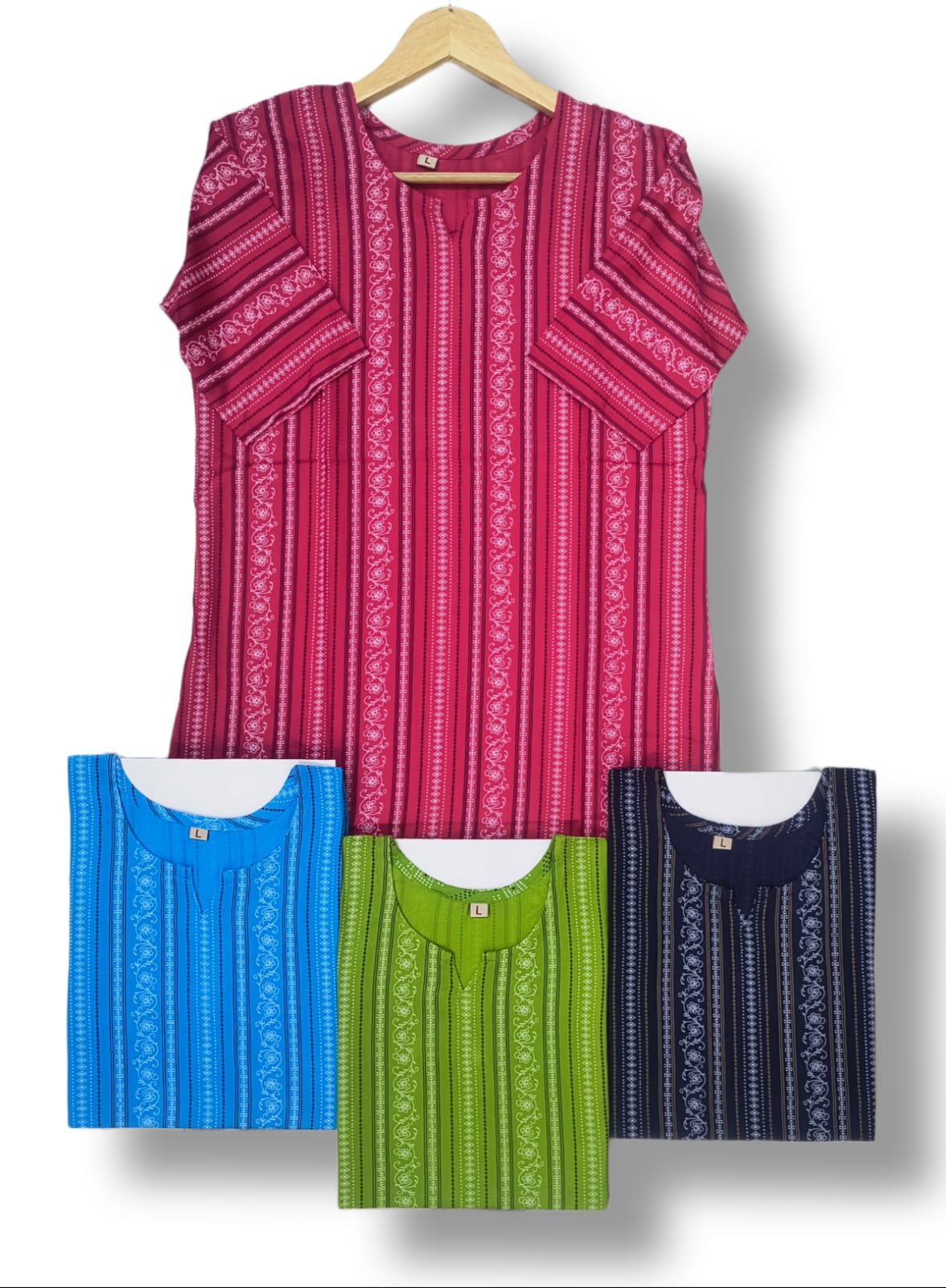 PRINTED RIYON SHORT KURTI