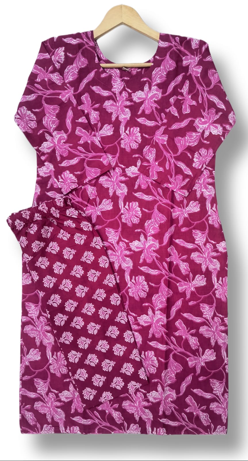 PREMIUM CAMBRIC COTTON KURTI PANT SET