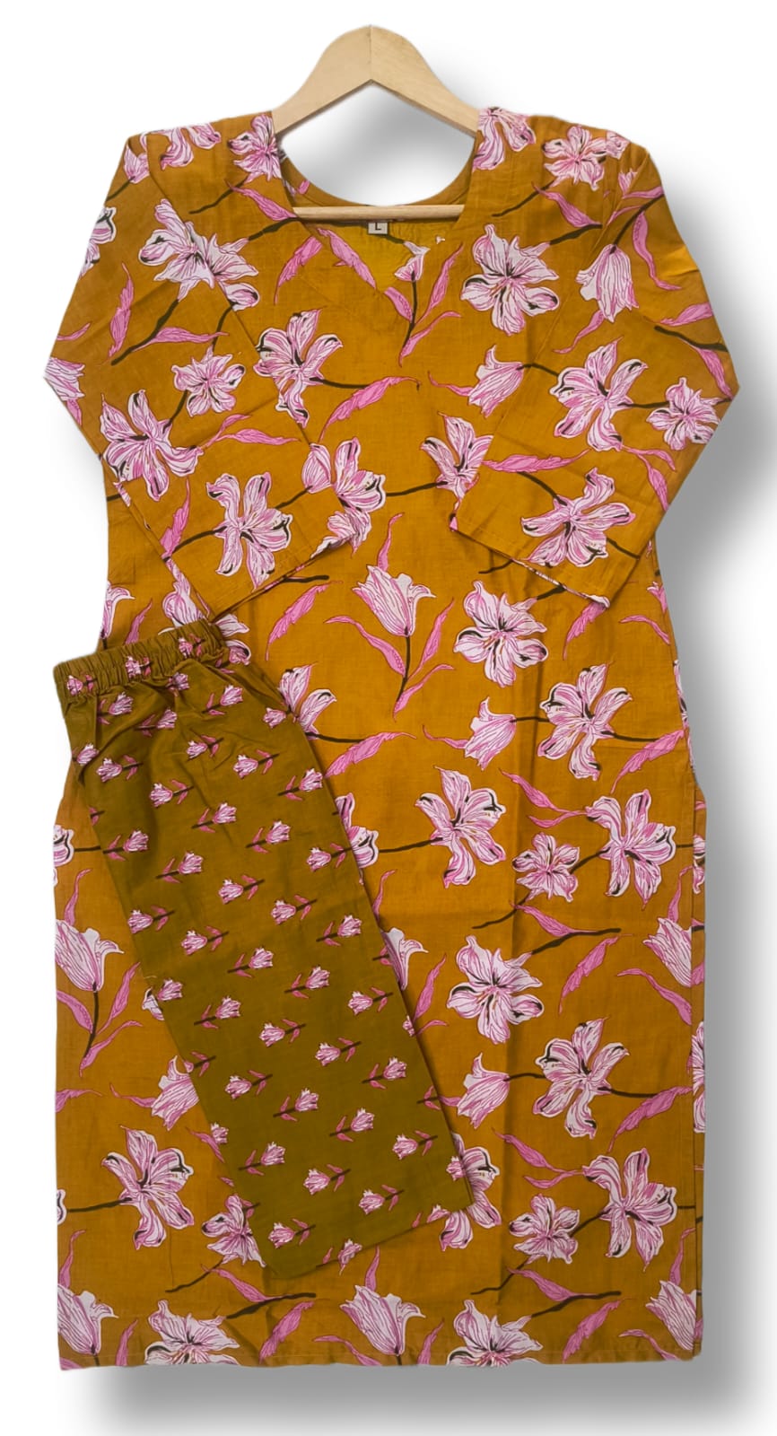 PREMIUM CAMBRIC COTTON KURTI PANT SET