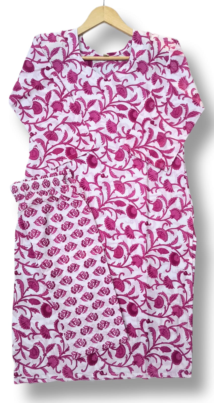 PREMIUM CAMBRIC COTTON KURTI PANT SET