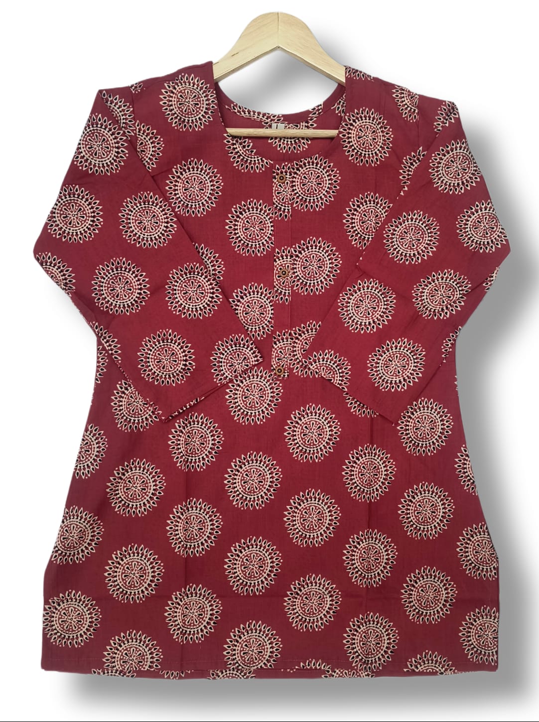 PRIMIUM PRINTED COTTON SHORT KURTI