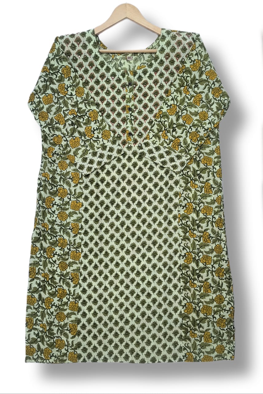 PRINTED COTTON MIX & MATCH KURTI
